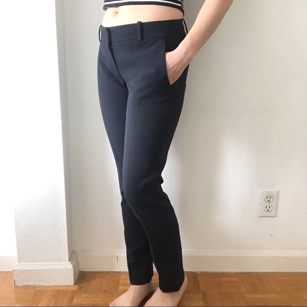 Ann Taylor Navy Cigarette Pant